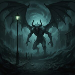 قصص رعب قصيرة صورة لشيطان