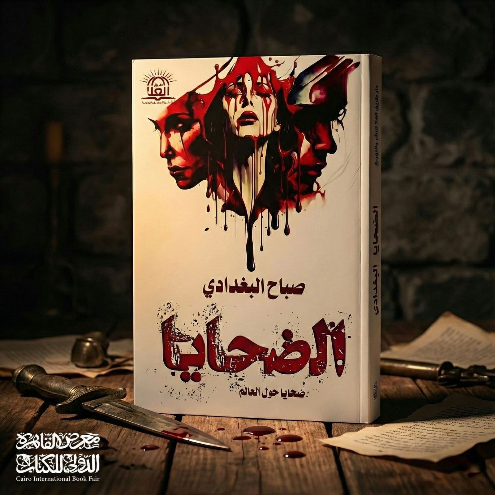 غلاف رواية الضحايا دراما اجتماعية للكاتبة صباح البغدادي - معرض القاهرة للكتاب 2026